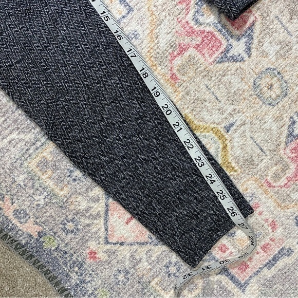 Athleta XS Gray Herringbone Tights Leggings with Pockets Athleisure Casual - Picture 14 of 14